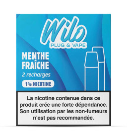 Recharges Wilo - Menthe Fraîche ( avec 1% de nicotine )