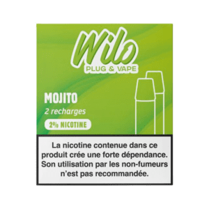 Recharge Wiloo - Mojitoo ( Avec 2 mg de nicotine )