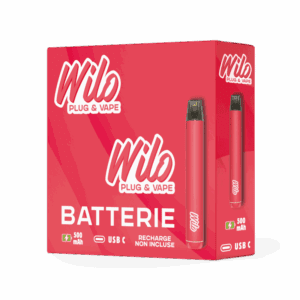 Puff rechargable wilo couleur rouge
