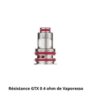 Résistance GTX Vaporesso - GTX-2 0.4 ohm x5